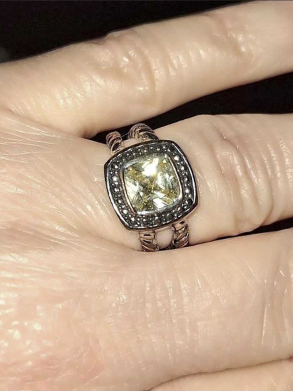 Peridot & Silver Ring
